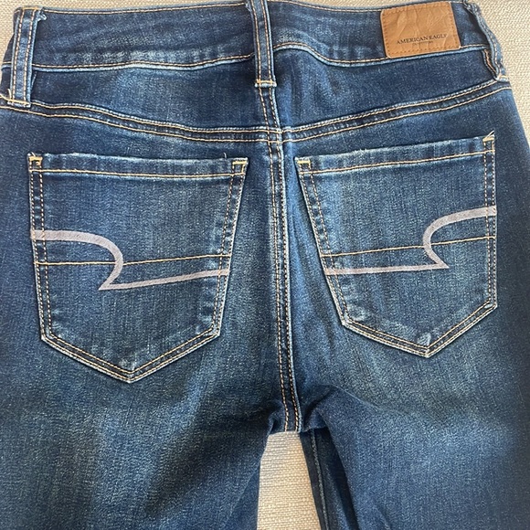 NEW American Eagle Denim X High-Waisted Skinny Jean Jegging Midnight Dreamer - Picture 10 of 12